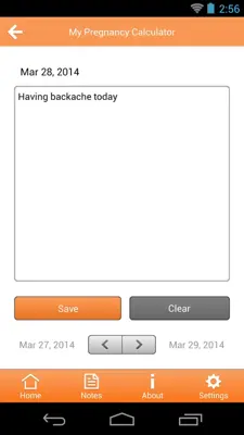 My Pregnancy Calculator android App screenshot 3