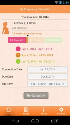 My Pregnancy Calculator android App screenshot 5